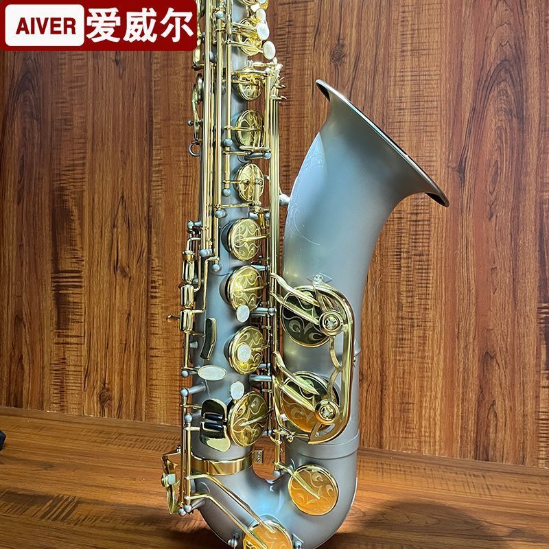 Aiwell สีขาวทองแดง Tenor แซ็กโซโฟน Professional เซรามิค French Tenor Drop b Tune แซ็กโซโฟน