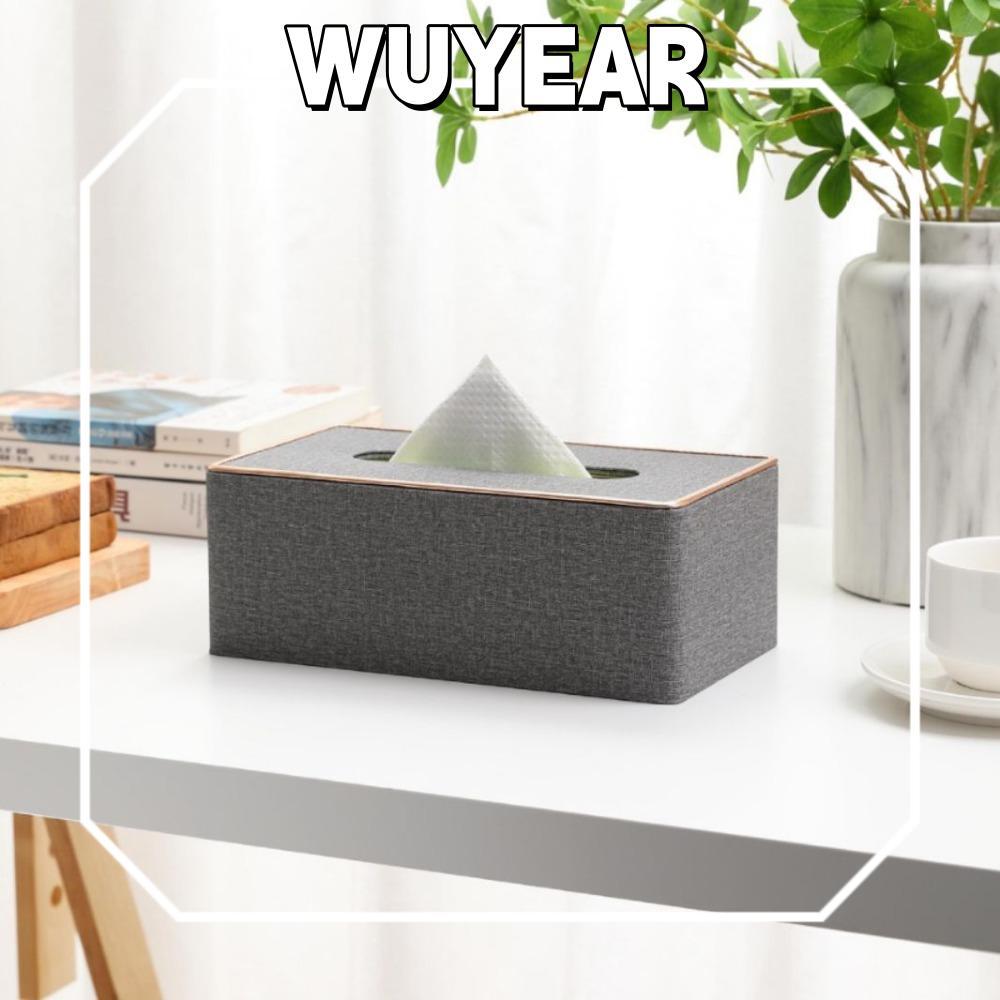 IWUYEAR 1 ชิ้นกล่องกระดาษทิชชู,ความจุขนาดใหญ่ผู้ถือกล่องกระดาษทิชชูสี่เหลี่ยม,หนัง PU Flocked ผ้ากล่องกระดาษทิชชูห้องน้ํา