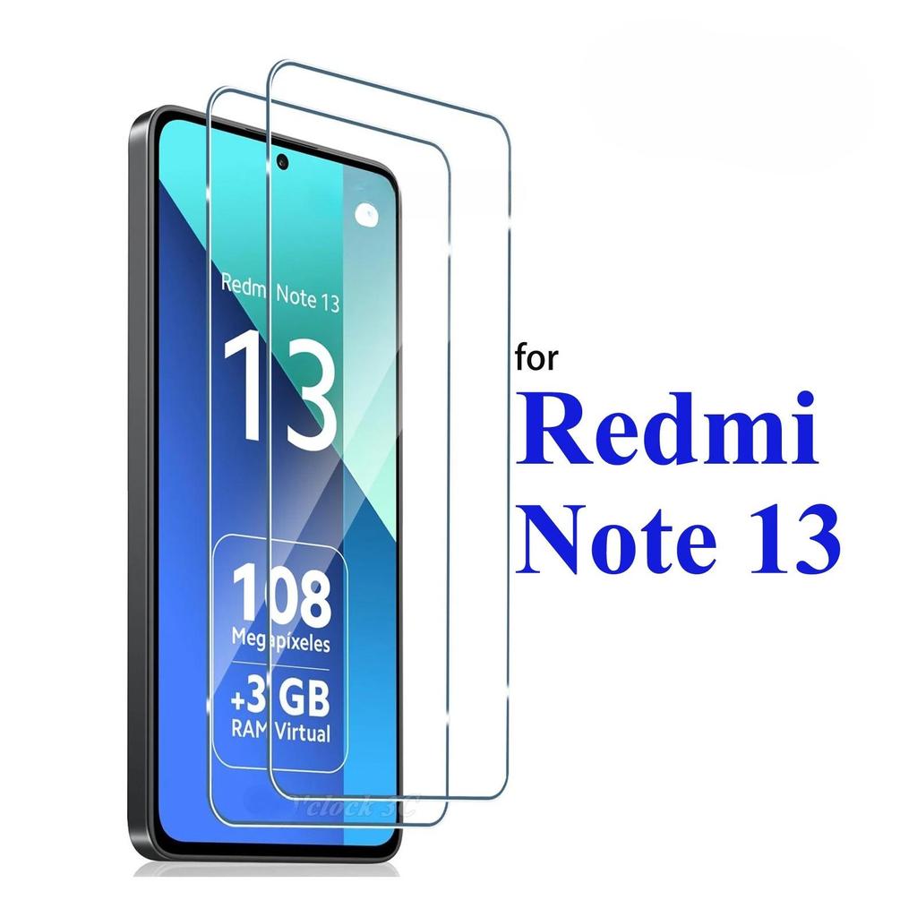 เหมาะสําหรับ Xiaomi Redmi Note 13 ป้องกันหน้าจอกระจกนิรภัยคริสตัล Mica 9H HD ใสป้องกันรอยขีดข่วนป้อง
