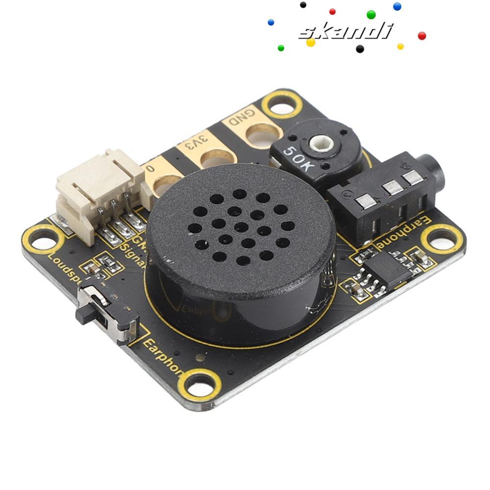 SKANDI บอร์ดขยายลําโพง Microbit, Stable Power Output Volume Knob โมดูลลําโพง Microbit, ใช้งานได้จริง