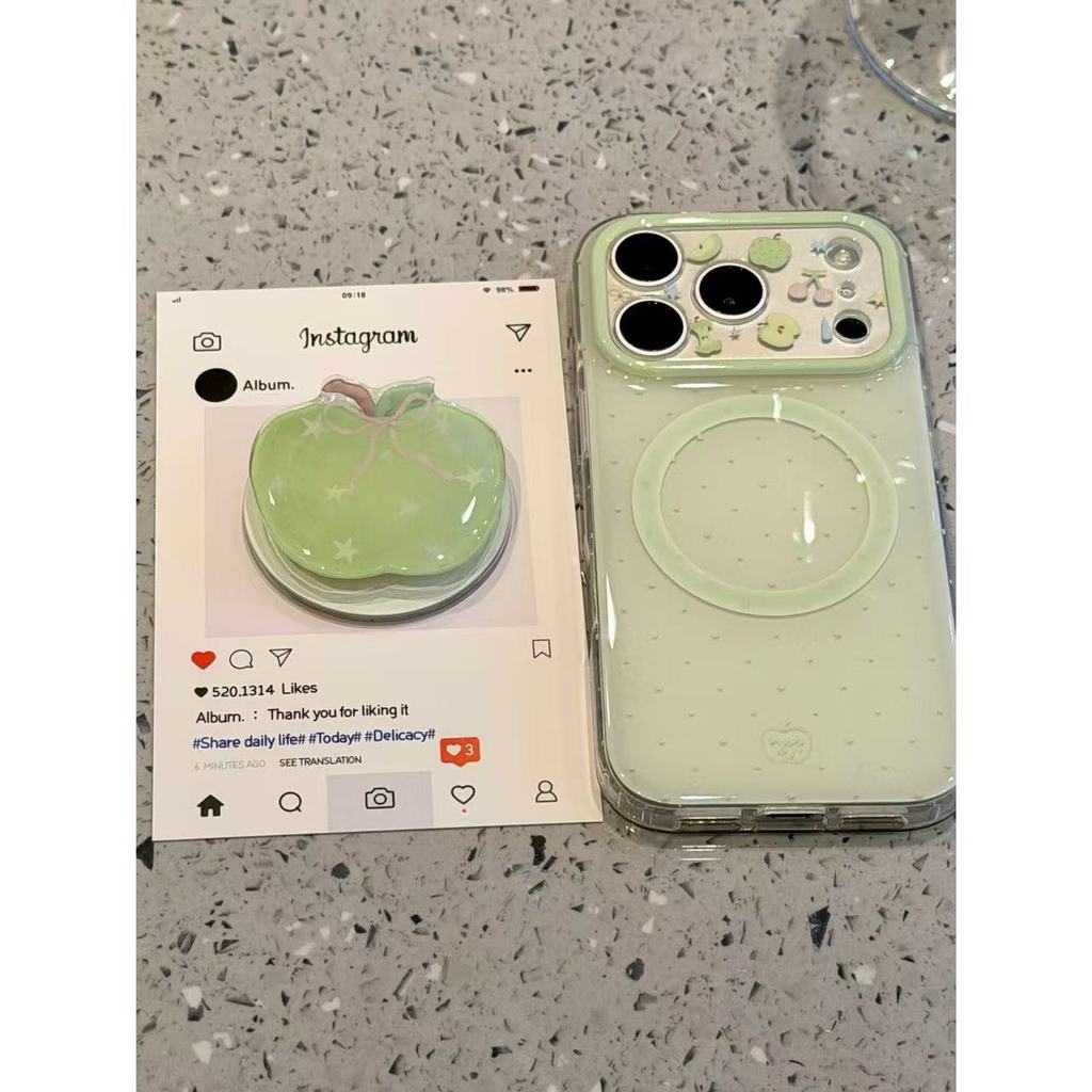 Fresh Star Bow Knot แม่เหล็กดูดสีน้ําเงินเหมาะสําหรับ iphone17promax16p เคสโทรศัพท์ 15p
