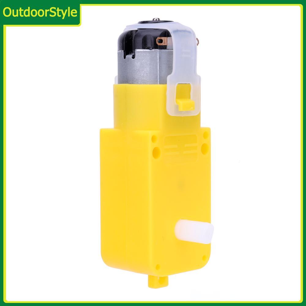 สไตล์กลางแจ้ง♫ TT Motor Gearmotor DC 3-12V สมาร์ทแชสซีรถขับเคลื่อนสี่ล้อมอเตอร์ติดตั้ง EMC มอเตอร์เก