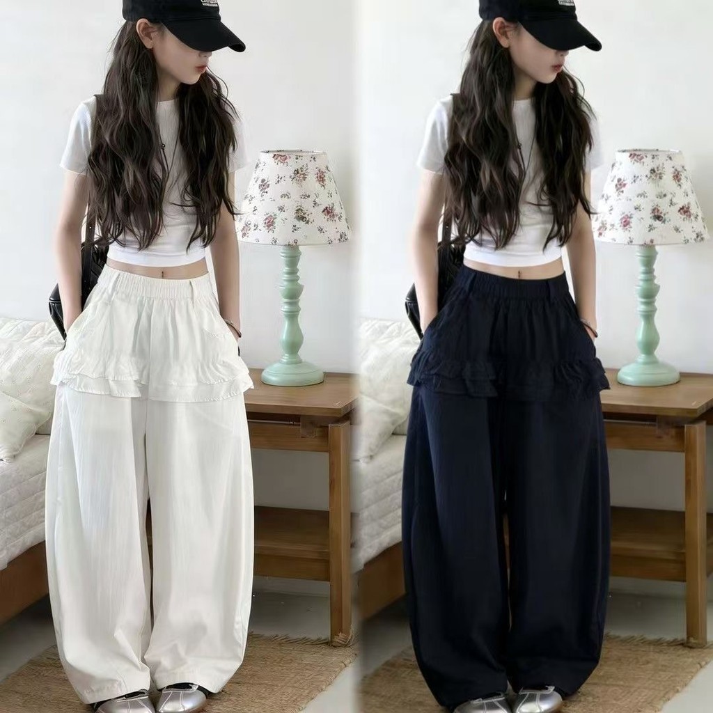 [Machete Culottes] สาวลูกไม้ ขนาด 100-170 ซม., กางเกงขากว้างสไตล์ใหม่ สำหรับฤดูร้อน สวมใส่สบาย เหมาะสำหรับการพักผ่อนหรือสวมใส่ในชีวิตประจำวัน
