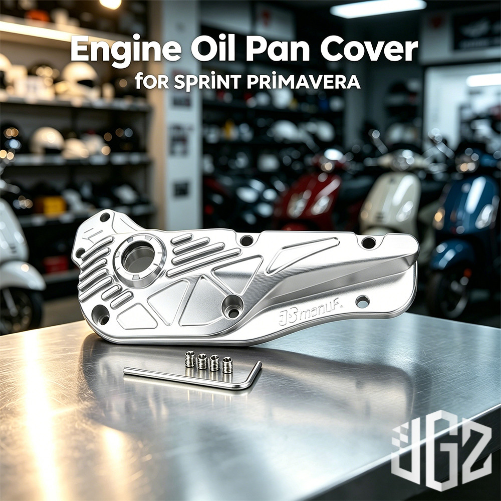 สําหรับ Vespa Sprint 180 Primavera 150 2025 2026 ฝาครอบด้านล่างน้ํามัน JS Manuf อุปกรณ์เสริม
