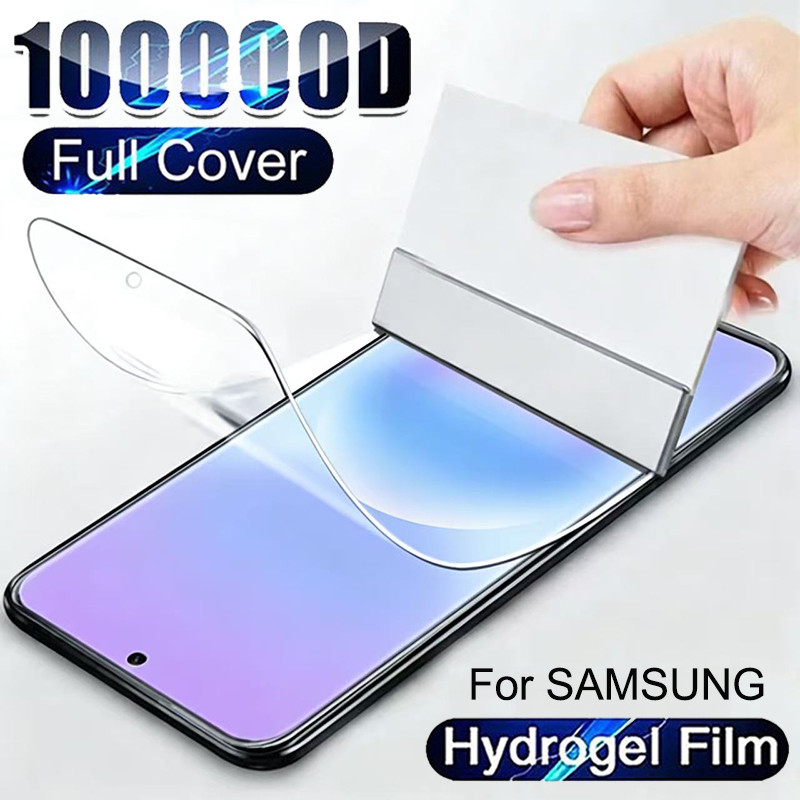 สําหรับ Samsung Galaxy A57 A56 A37 A36 A17 A16 A06 A07 A02 A02S A03 A03S A04 A04S A04E A05 A05S A11 A12 A13 A14 A15 A20 A21S A22 A23 A24 A25 A31 A32 A34 A35 A50 A51 A52 A53 A54 A55 A70 A71 A72 A73 คลุมทั้งหมดฟิล์มไฮโดรเจลป้องกันหน้าจอฟิล์มนุ่มไม่ใช่แก้ว