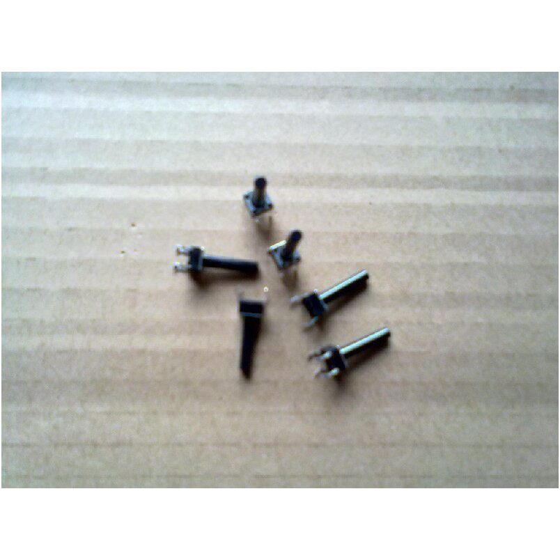 Tact Switch ปุ่มพิน Four-Pin Micro Switch ปุ่มกดแม่เหล็กไฟฟ้าแนวนอน 4-Pin 6x6 แนวตั้ง 6 * 6 * 17