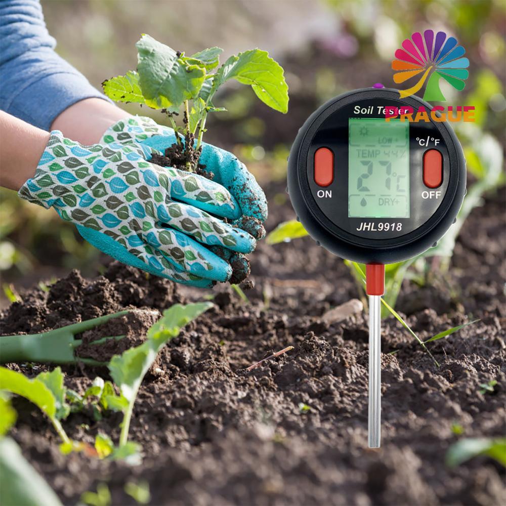 5-in-1 ดิน PH Meter Digital PH Meter สําหรับสวนสนามหญ้า Plant Care ฟาร์มพืชในร่ม