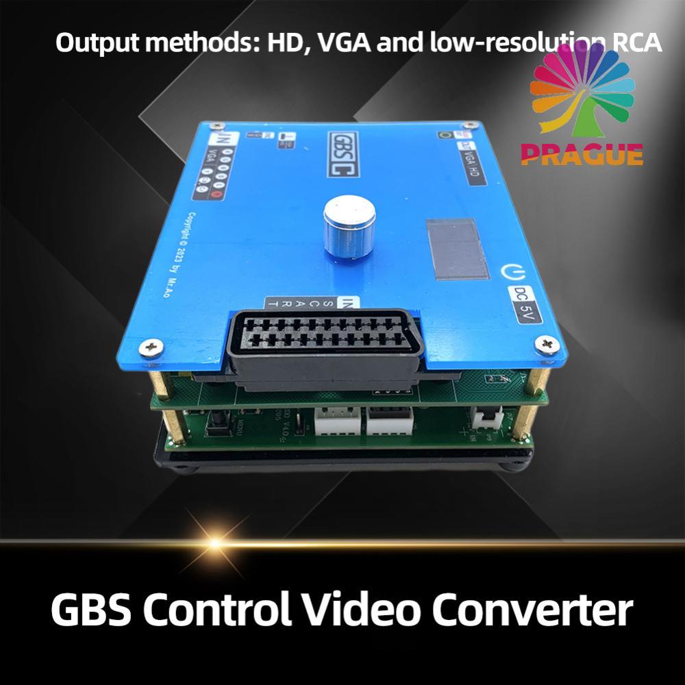 GBS Control Video Converter หน้าจอ LCD GSC Converter รองรับ 1080P Retro Video Game Signal Converter 