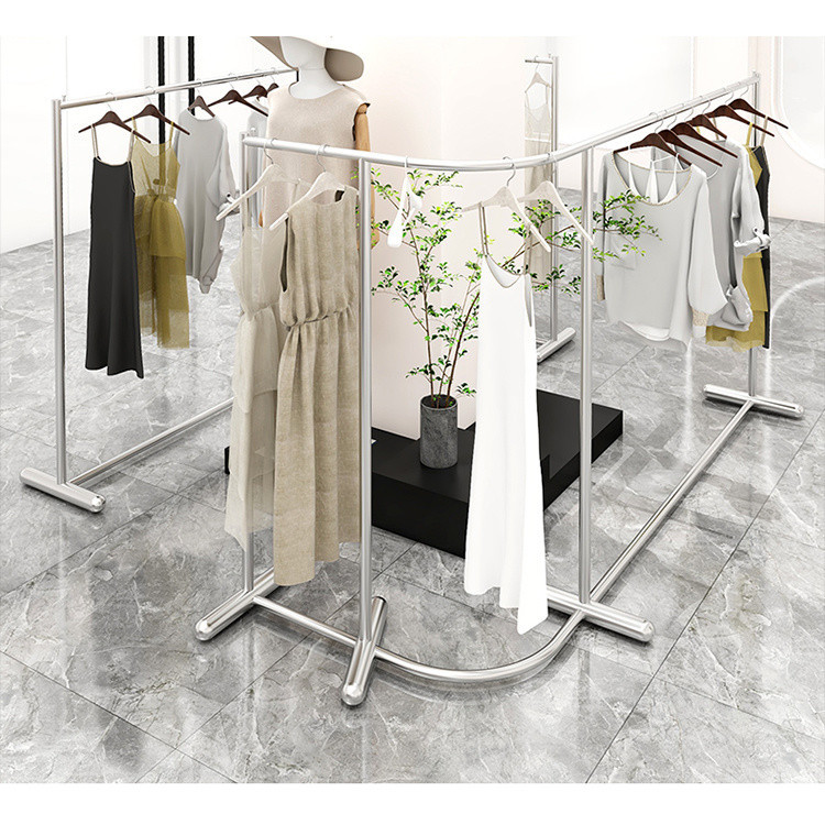 Clothing Clothing Store Hanger Nakajima Corner Advanced Display Stand Floor Stand Gold L-Shaped Clot
