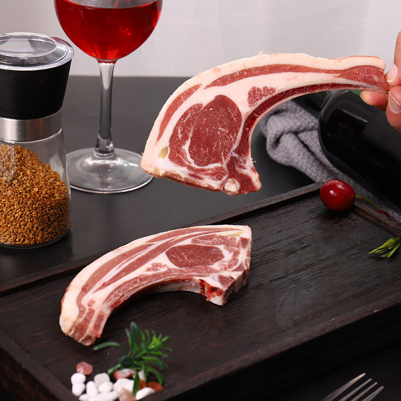 Lamb Chop บาร์บีคิว Tomahawk Lamb Chop Lotte Fresh Lamb Chop ส่วนผสมกึ่งสําเร็จรูป Tomahawk Lamb Cho