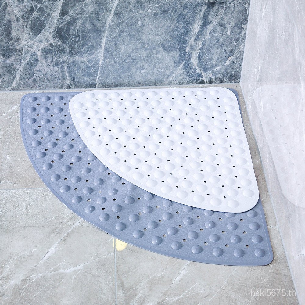 70X70 ซม.ห้องน้ําเท้า Bath ห้องน้ําเป็นมิตรกับสิ่งแวดล้อมพัดลมรูป Anti-Slip MAT สามเหลี่ยม pvc ชั้น 