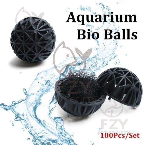 100 ชิ้น Bio Ball Untuk Akuarium – Pagej 100 ชิ้น 16 มม. Bio Ball สําหรับ Aquarium Tank- แพ็คเกจ 100