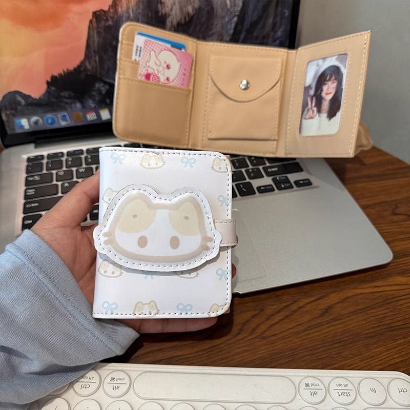 _fx Niche Wallet กระเป๋าสตางค์แมวน่ารัก มีหลายช่องเก็บบัตร ลดราคา 30%
