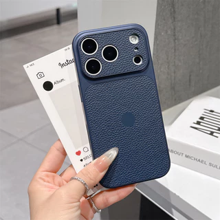ใหม่หรูหรา Electroplated Matte กันกระแทกหนังเคสโทรศัพท์สําหรับ IPhone 11 14 PRO MAX 15 12 13 16 17 PRO MAX Plus