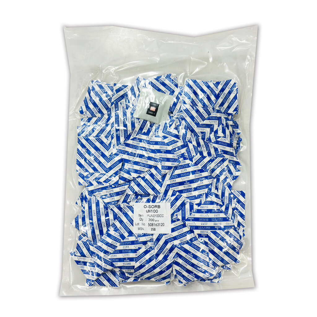 Oxygen Absorber UN100 ซองดูดออกซิเจน 100 cc. บรรจุห่อละ 200 ซอง (09-9455)