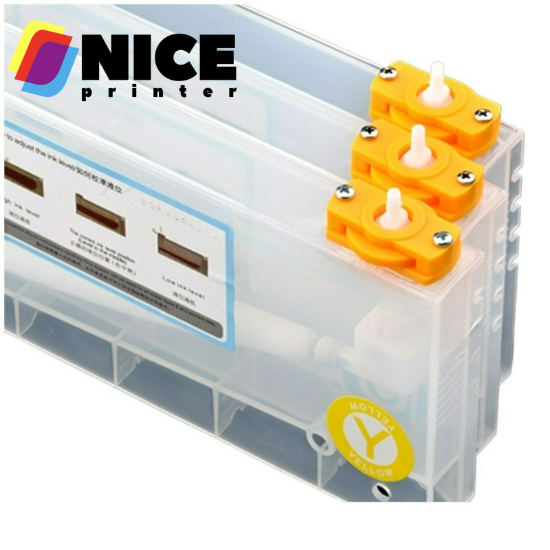 A+++1pcs 220ml Roland Mimaki Mutoh Ink Box บรรจุสองหลุม DX5 dx7 xp600 dx11 หัวเติมได้