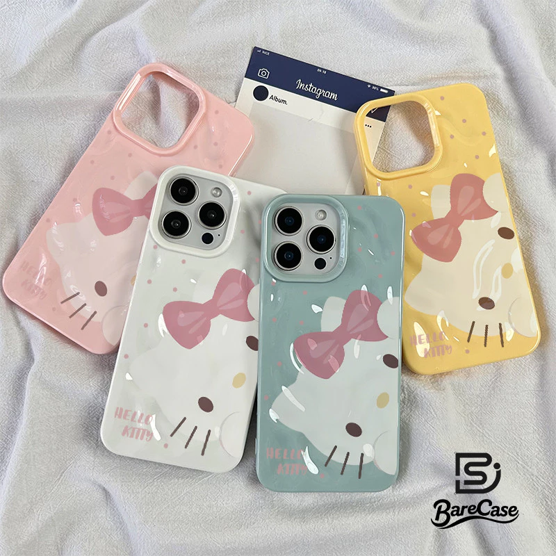 เคสไอโฟน 16 สำหรับ iPhone 13 15 11 12 14 Pro Max 8 15 14 16 7 Plus X XR XS Max ผลิตภัณฑ์ใหม่ เฮลโล คิตตี้ สุดน่ารัก