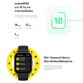 XIAOMI REDMI WATCH 5 LITE สมาร์ทวอทช์ นาฬิกาอัจฉริยะ รองรับการระบุตำแหน่งผ่านดาวเทียม รับประกัน 1 ปี