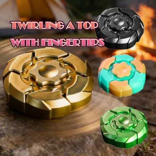 คูปองสุดคุ้ม！ fidget spinner ลูกข่าง ไจโร แบบแม่เหล็กดูด วัสดุABS มีไฟ หมุนได้อัตโนมัติ ของเล่นปลายนิ้ว