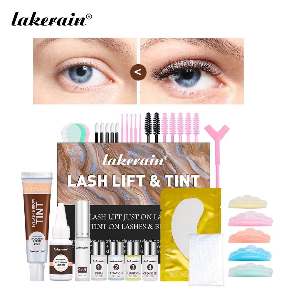 Lifting Lash Kit Perming Eyelash Lifting Perm แต่งหน้าเครื่องเคลือบ Kit Brow กึ่งถาวร K8o3