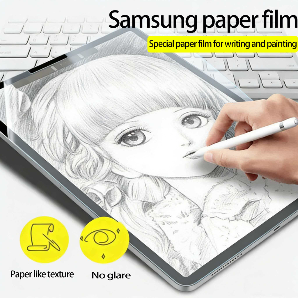 ฟิล์มกระดาษ paperlike for ฟิล์มกระดาษ Samsung Tab S7 S8 s9 s9fe s10lite  s10 s10fe  s7+ s8+ s9+ s9fe