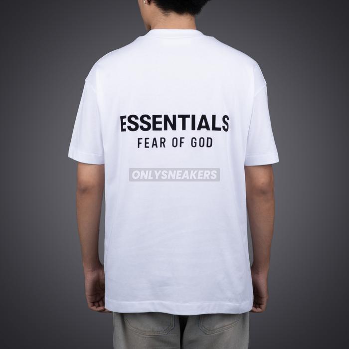 ESSENTIALS BRIGHT WHITE CLASSIC TEE - M
