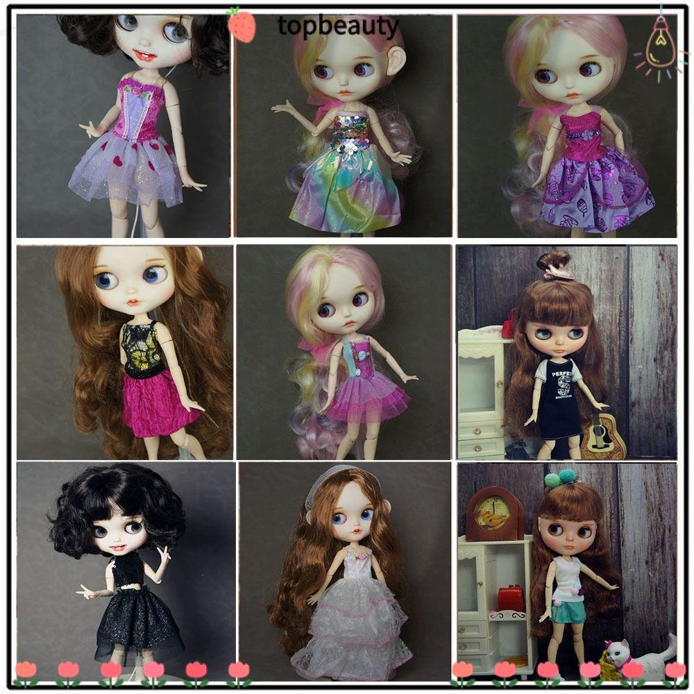 TOPBEAUTY Doll Simple Dresses, Mini Fashion Elegant T-shirt Dresses,คุณภาพสูงDIY Accessories Cute Pa