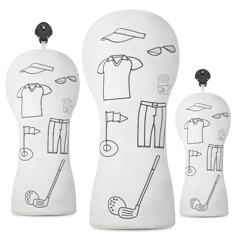 Golf Club Head Covers for Protection and Style Golf Head Cover 1 Wood 3/5 Wood UT Wood Cover Protect