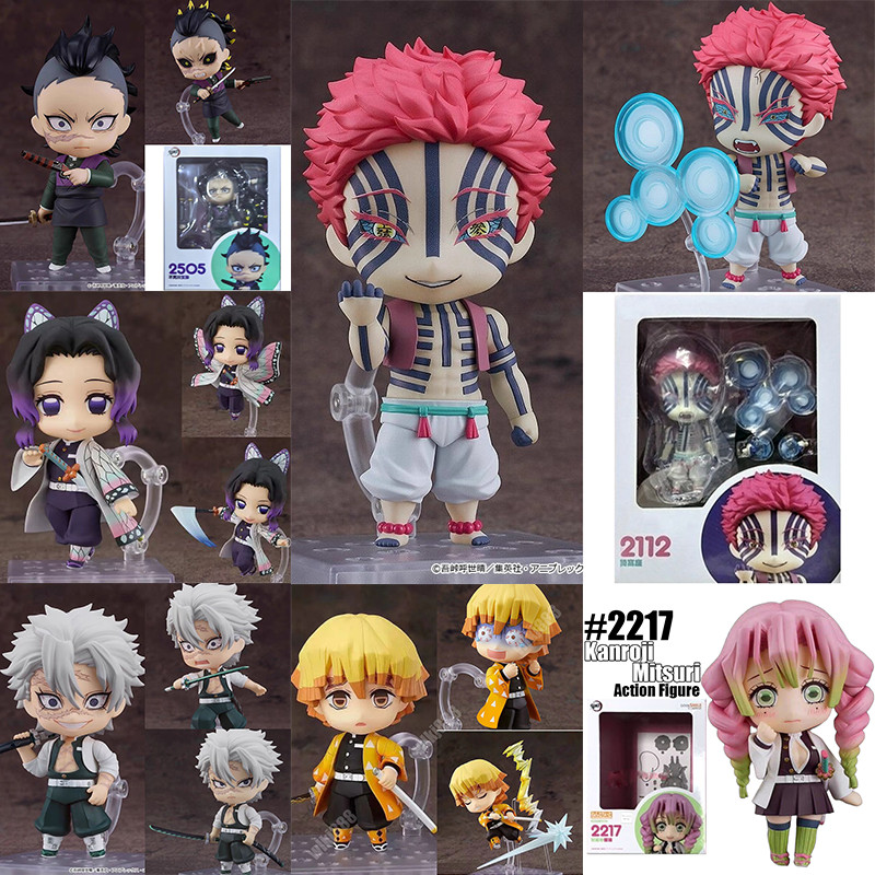 Demon Slayer Action Figure Akaza Nendoroid 2112 Movable Figure Model ของเล่นสะสมของขวัญ