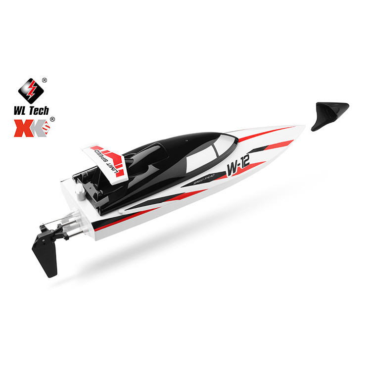 Weili WL912-A สินค้าใหม่จําลองรีโมทคอนโทรลเรือรุ่นไร้สายความเร็วสูง 2.4G Speedboat Anti-turning