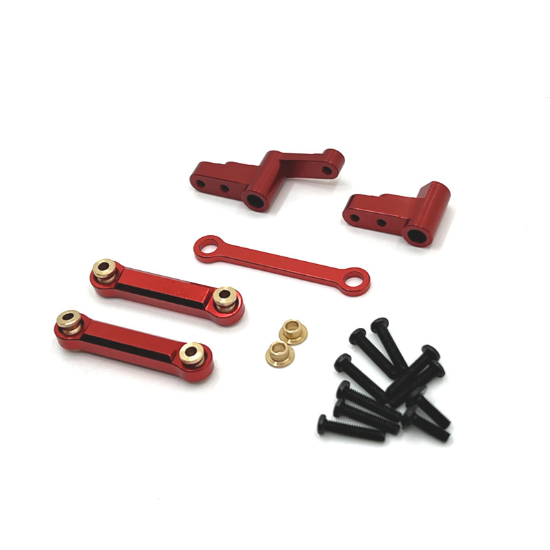 โลหะด้านหน้าพวงมาลัยส่วนประกอบดึง Rod สําหรับ MJX 1/14 14301 14302 14303 RC รถอะไหล่อัพเกรด