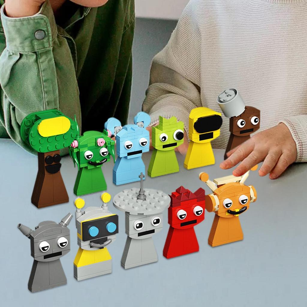 For sprunki Character Building Blocks Set Game Character Blocks Model Building Toy Building Blocks G