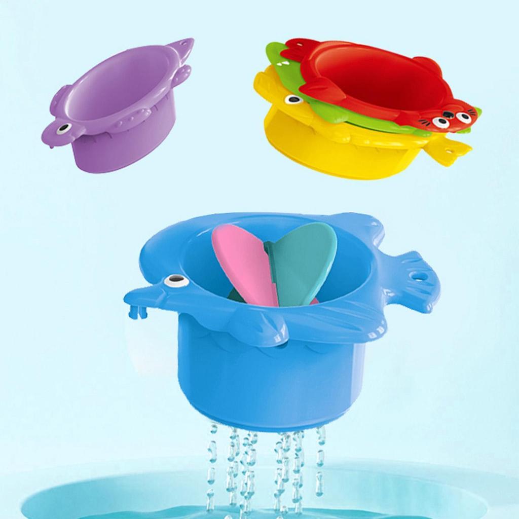 Kids Stacking Cups Sensory Training Early Development Water Play Nested Cups Colorful Stack Training