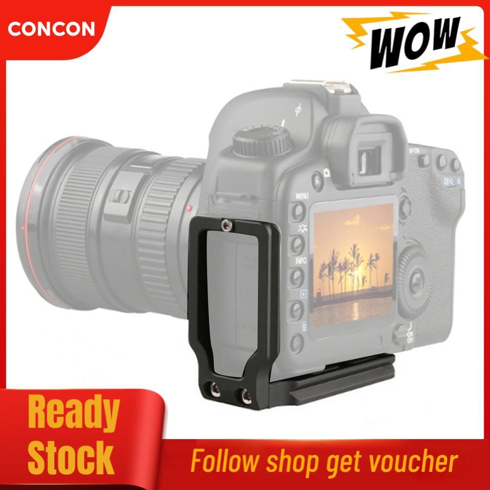 Concon Concon อลูมิเนียมสีดำ QUICK RELEASE PLATE Hand L รูปร่างอุปกรณ์เสริมสำหรับ Canon EOS 5D Mark 