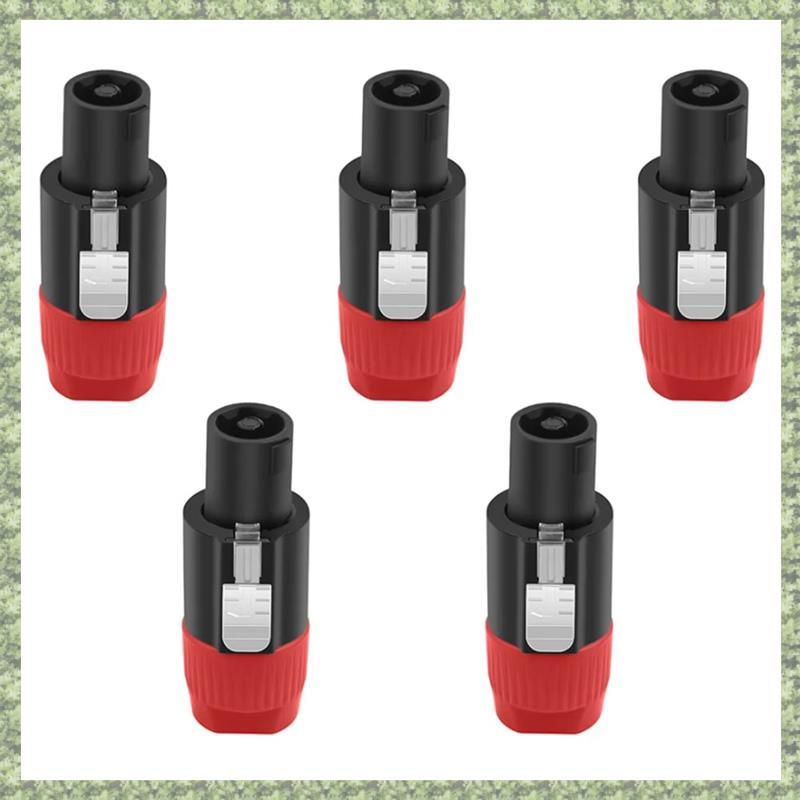 (KT) สําหรับ NL4FC ลําโพงปลั๊ก 5PCS 4 Pin Twist ล็อคอะแดปเตอร์เสียงสําหรับ NL4FX NLT4X NL2FC อุปกรณ์