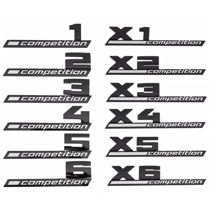 3D ABS COMPETITION รถ Trunk Badge Emblem Thunder Edition สติกเกอร์สําหรับ BMW M1 M2 M3 M4 M5 M6 M7 M