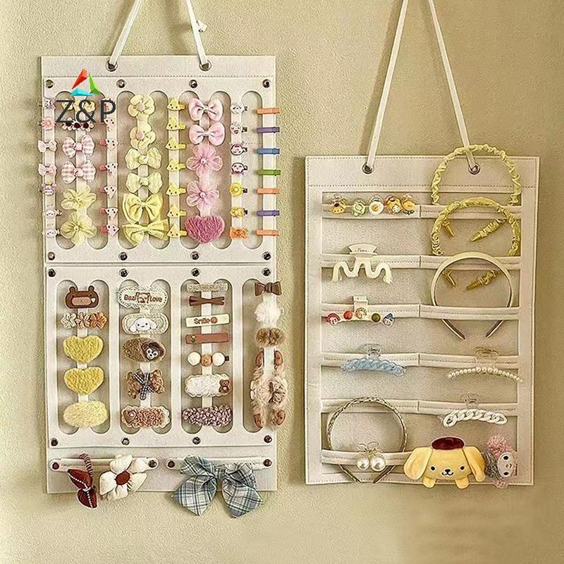 Z & P ผม Bows ผู้ถือ Organizer ผนังขนาดใหญ่ความจุคลิปผมจัดเก็บอุปกรณ์เสริมสําหรับสาว Bady ตกแต่งห้อง COD