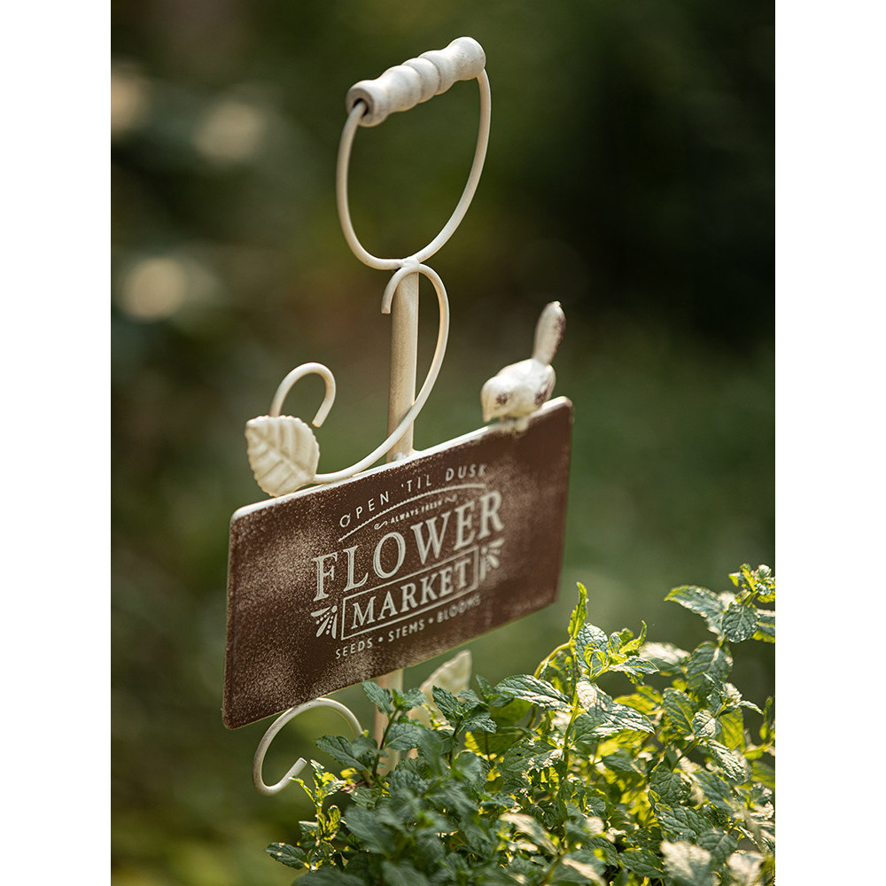 นกดีบุกดอกไม้คอนเทนเนอร์กระถางดอกไม้สวนกลางแจ้งสวนระเบียงลานตกแต่งหวายปีนเขากรอบ - รูปที่ 6