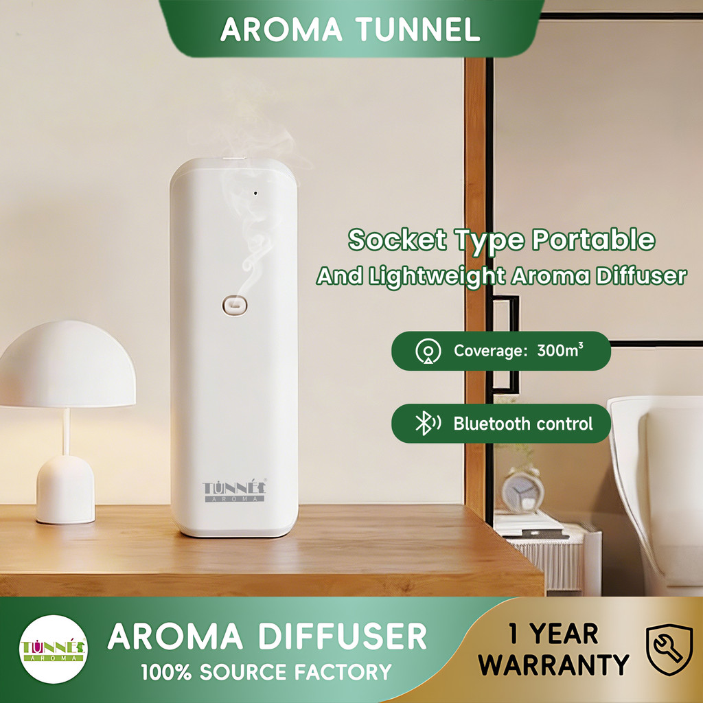 AROMA TUNNEL 100ML 1100Sqft Waterless Essential Oil l Diffuser สมาร์ทน้ํามันหอมระเหย Diffuser โรงแรมบลูทูธเครื่องอโรมา