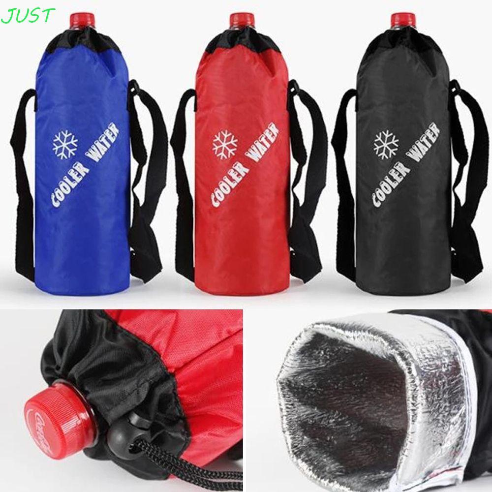JUST Drawstring ขวดน้ํากระเป๋า Keep Fresh แบบพกพาฉนวน Cooler กระเป๋าท่องเที่ยว Camping Camping อุปกรณ์เสริมความจุสูง Cooler กระเป๋า