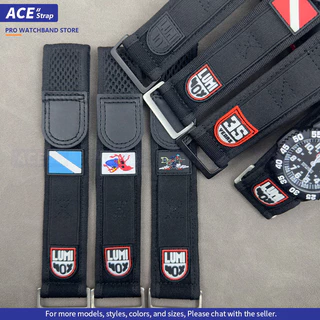 สายนาฬิกาไนลอนและสายผ้าใบ สำหรับ Luminox ขนาด 20 มม. 21/22 มม. 23 มม. เข้ากับรุ่นซีรีส์ 3050 และ 3950 ใช้ได้ทั้งชายและหญิง สวมใส่สบาย ระบายอากาศได้ดี
