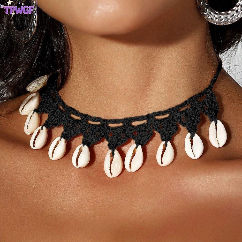 สร้อยคอเปลือกหอย Bohemian Style Handmade Choker