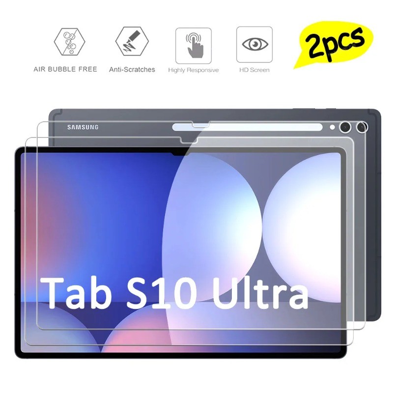 1-2 ชิ้นป้องกันหน้าจอสําหรับ Samsung Galaxy Tab S11 S10 S9 S8 FE FE + Lite Ultra แท็บเล็ตกระจกนิรภัย