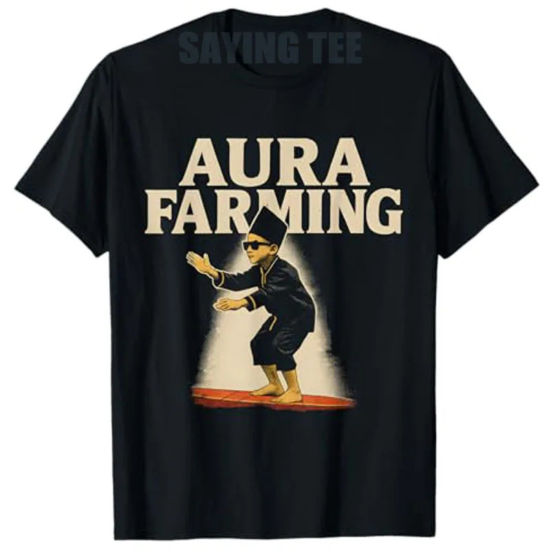 เสื้อยืดลายมีมเด็กแข่งเรืออินโดนีเซีย Aura Farming เสื้อผ้าลายเรือเด็กสุดฮา อินเทอร์เน็ตไบรน์ร็อต แฟ