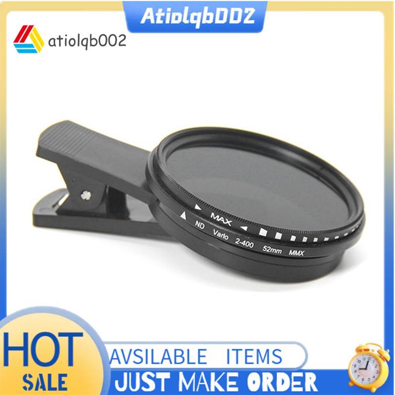 52 มม.โทรศัพท์ ND Filter ND2 ถึง ND400 Clip-on Variable Neutral Density Filter สําหรับโทรศัพท์โทรศัพ