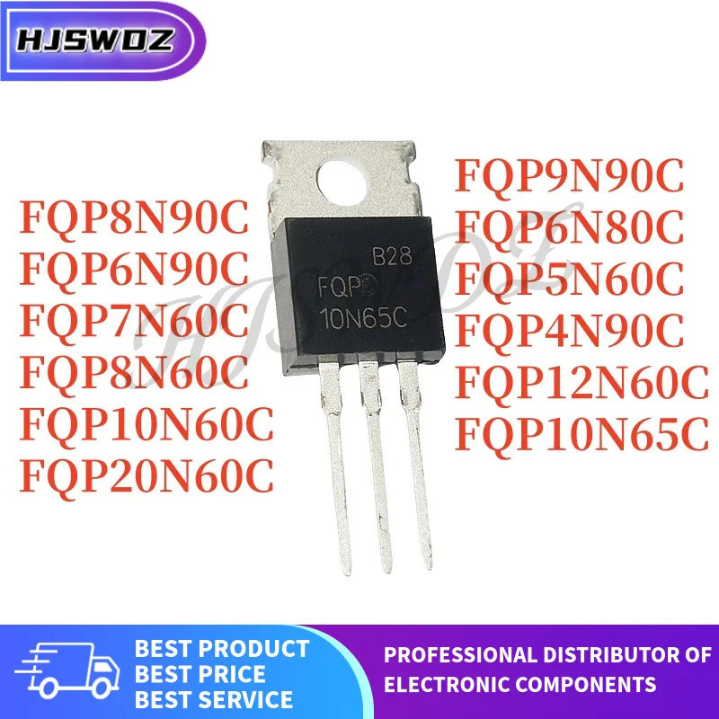 10PCS ใหม่ FQP8N60C FQP5N60C FQP4N90C FQP8N90C FQP6N80C FQP20N60C F9C F6N60C F6N60C F20N60C F20N60C 