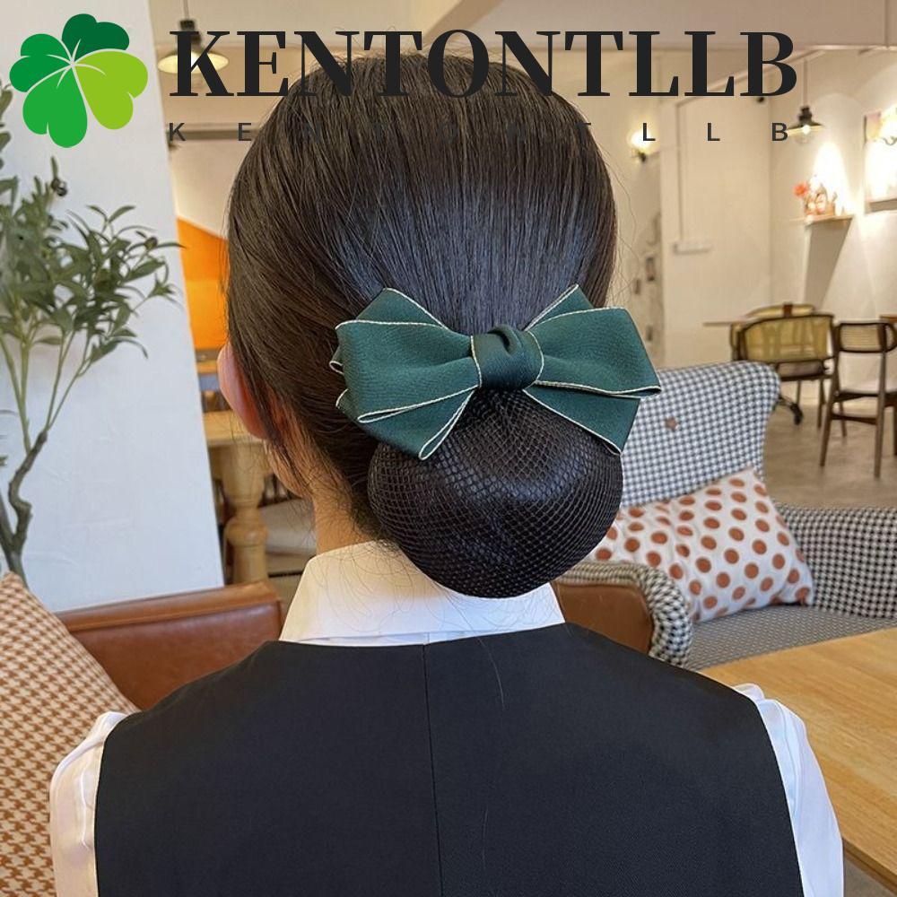 KENTONTLLB Bowknot Spring Clip, Ribbon Korean Style Bun Snood, Vintage Hair Accessories Hairpin Barr
