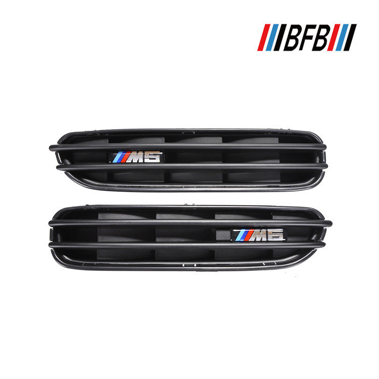 เหมาะสําหรับ BMW/5 Series E60 M5 ABS สีดําด้านด้านข้าง Air Vent Fender Cooling ระบายอากาศด้านข้าง Ai
