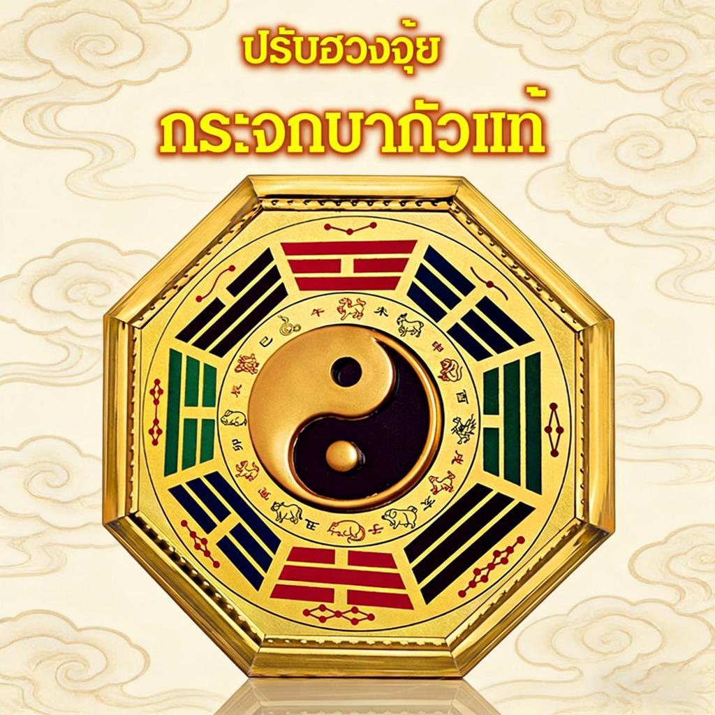 กระจกแปดเหลี่ยม ยันต์แปดทิศ แก้ฮวงจุ้ยบ้าน กระจกนูน กระจกเว้า สะท้อนพลังด้านลบ เสริมดวงงาน