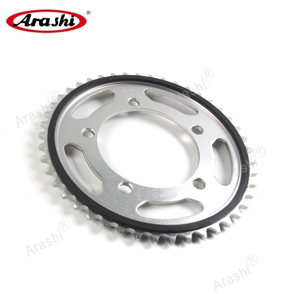Arashi 525 โซ่ 45T เบาะยางเฟืองด้านหลังสําหรับ YAMAHA YZF R6 / YZF-R6 2006 - 2020 / MT-07 MT07 Trace